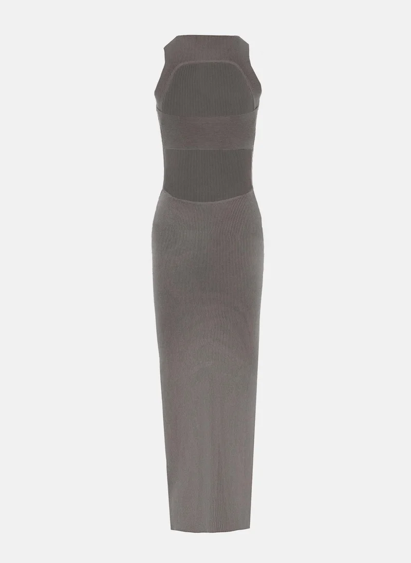 Lichi Knitted maxi dress with cut-outs at the back