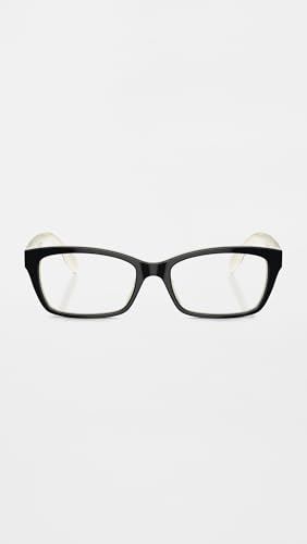 Tory Burch Women's Rectangular Eyeglasses, Black/Ivory, 51/17/140 - Image 2