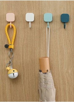 SYOSI 18PACK Adhesive Hooks Heavy Duty Wall Waterproof Oilproof Kitchen for Hanging Coat Hat Towel Robe Key Clothes Hook Mount Home Bathroom Office  - Image 2