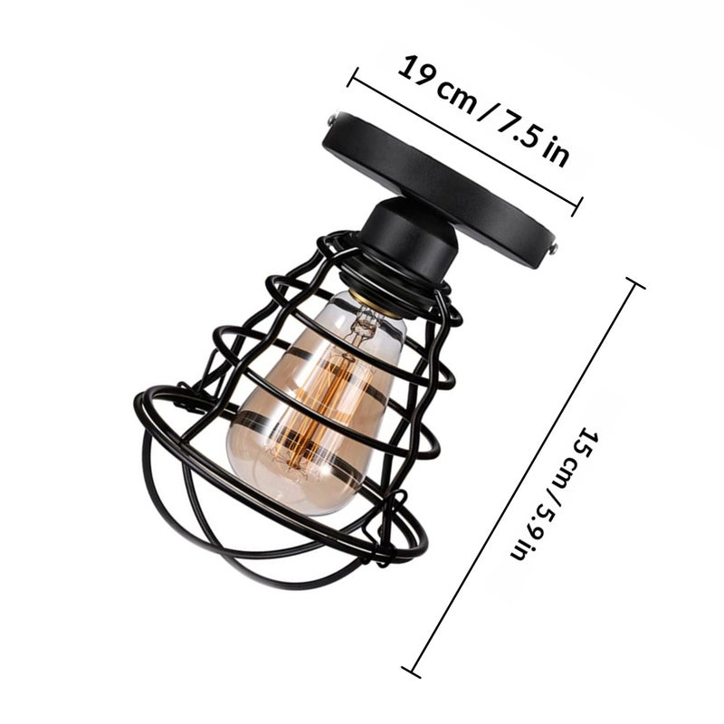 1pc Iron Art Ceiling Home Decorative Indoor Ceiling Chic Aisle Lamp - Image 2