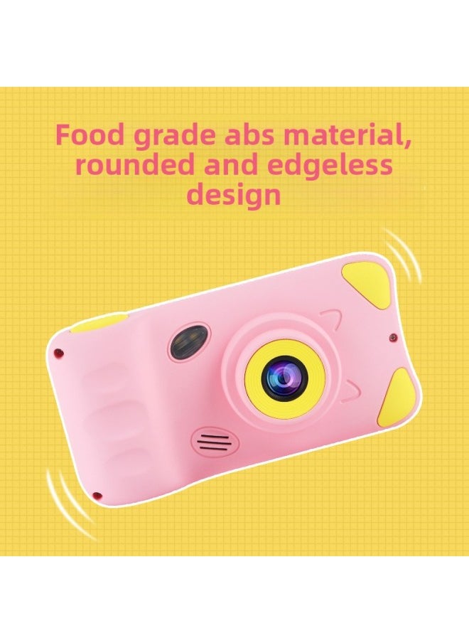 Generic Source Manufacturers Children's Camera HD Large Screen Anti-fall Mini Rabbit Baby Camera Digital Camera-Body Color:A200L HD 4.39 "Screen-Pink  - Image 5