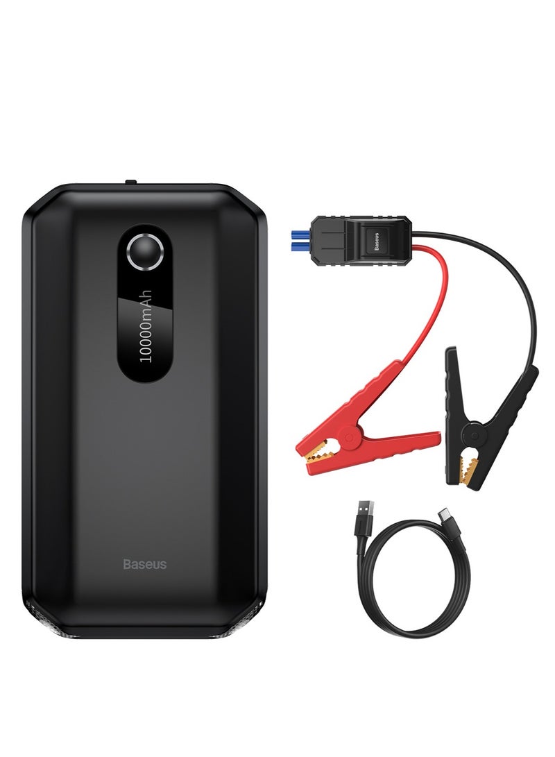 Baseus Super Energy Emergency Car Jump Starter – 10,000mAh Portable Car Booster Battery, 1000A Peak Current, 12V Emergency Car Jump Starter for Gasoline (up to 4.0L) and Diesel (up to 2.5L) Engines, Multi-Function Power Bank, Car Battery Charger, Phone Charger, and LED Flashlight – Reliable Roadside Assistance - Image 1