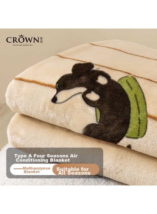 Danisa Crown Blanket, Summer Air Conditioning Towel Blanket, Summer Cool Quilt, Office Sofa Nap Shawl, Bed Cover, Dormitory Bed Mat - Image 5