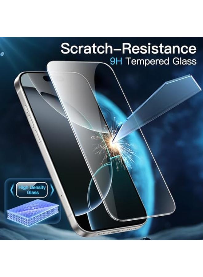 Jetech Screen Protector For Iphone 16 Pro 6.3 Inch Tempered Glass Film With Easy Installation Tool Case Friendly Hd Clear 2 Pack - Image 5