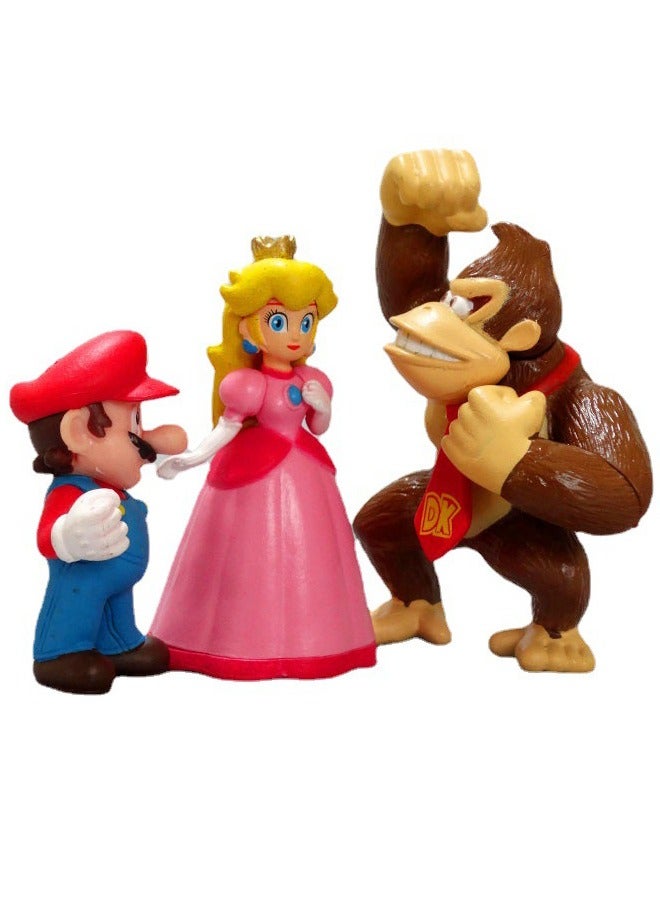 6-Piece Super Mario Action Figure Set, Mini Cartoon Mario Series Model Figure Statue, Excellent PVC Character Model Toys, for Desktop Decorations/Collectibles, Gifts for Fans  - Image 5