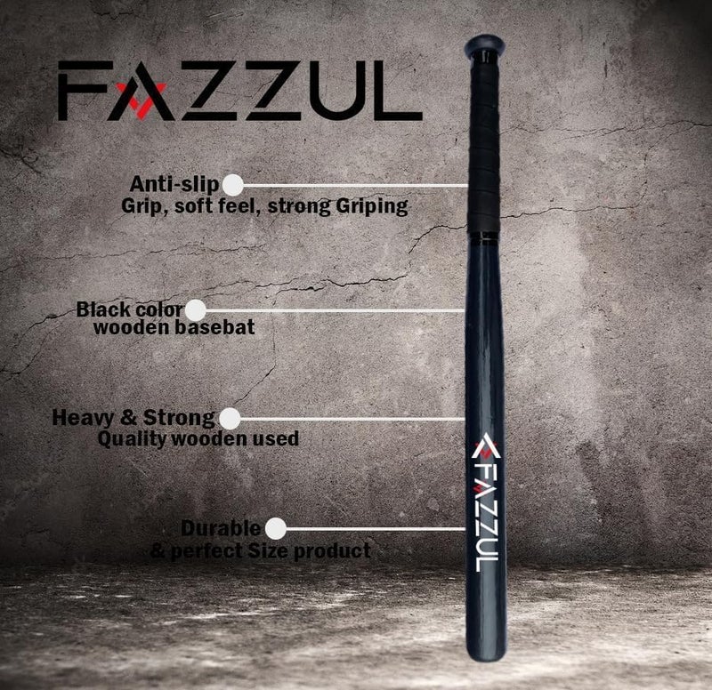 Fazzul عصي هوكي للتدريب للمستوى المبتدئ مع مضرب بيسبول (أسود) - Image 5