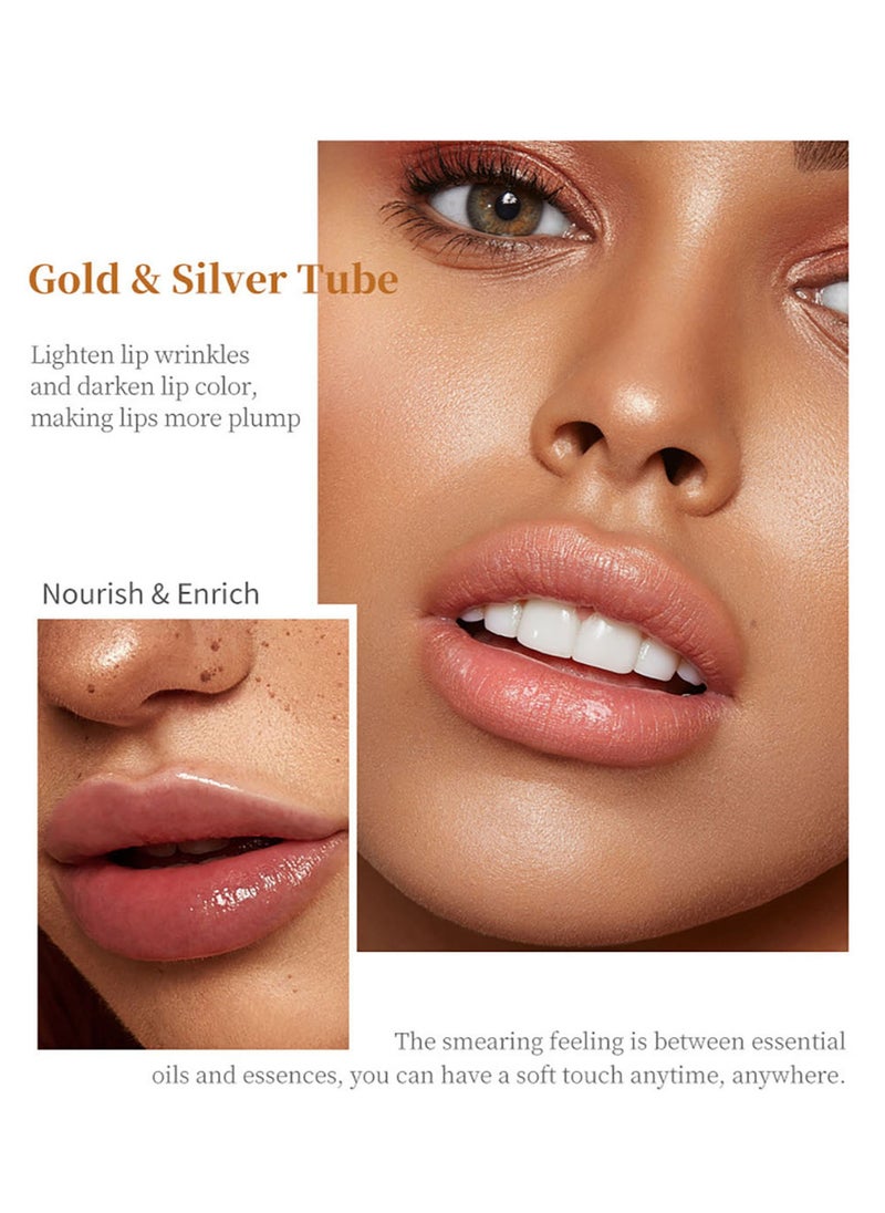 DEROL Lip Plumper Set 2PCS Day and Night Maximizer Hydrating Lip Care Maximizer Volume Balm Extreme Buxom Plant Lip Essence Oil Treatment Serum for Dry Cracked Lips Hydrating Plumping  - Image 4