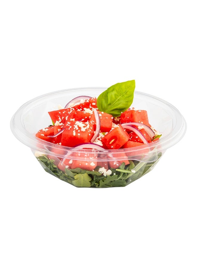 Restaurantware Basic Nature 24 Ounce Disposable Plastic Containers, 500 Plastic Salad Bowls - Lids Sold Separately, Round, Clear PLA Plastic Food Bowls, For To Go Meals And Takeaway Orders - Image 2