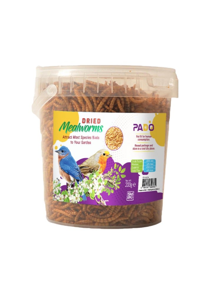 Dried Mealworms 200g