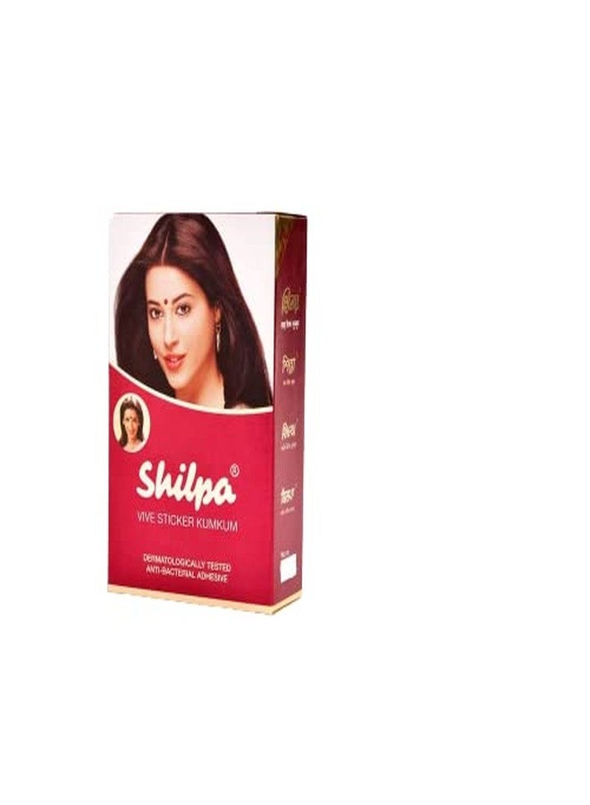 SARANSH CREATION Vive Bindi Kumkum (Pack of 15) Dermatologically Tested Bindi (BLACK, 4)