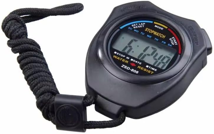 Stopwatch Professional Digital Stopwatch, Waterproof – Large LCD Display – Suitable for Running, Exercise and Sports – With a Comfortable and Easy-to-Use Wrist Strap - Image 4