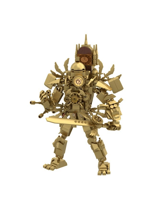 عام سلسلة لعبة بناء "رجل المرحاض" من مكعبات البناء "سكيبيدي" ترقية 3.0 مع ملك الساعات. - Image 1