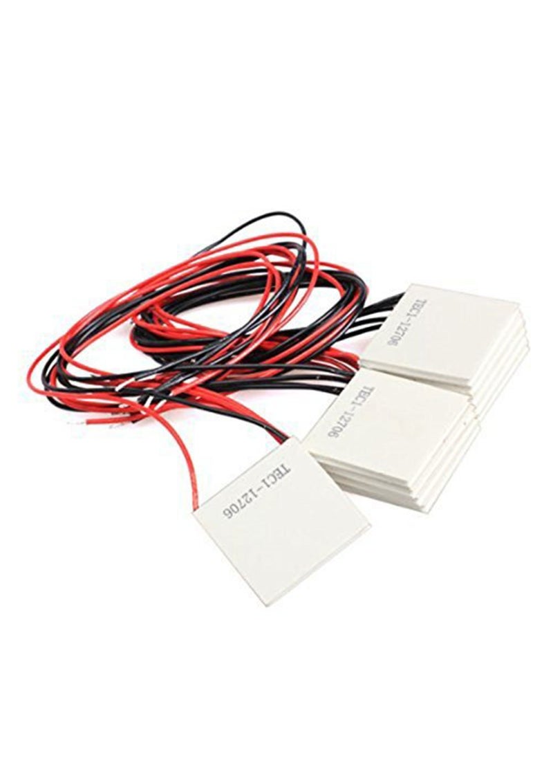 diymore TEC1-12706 12V 60W 6A 40MMX40MM Heatsink Thermoelectric Cooler Cooling Peltier Plate Module 10pcs Compatible with Gaming Consoles/Devices  - Image 2