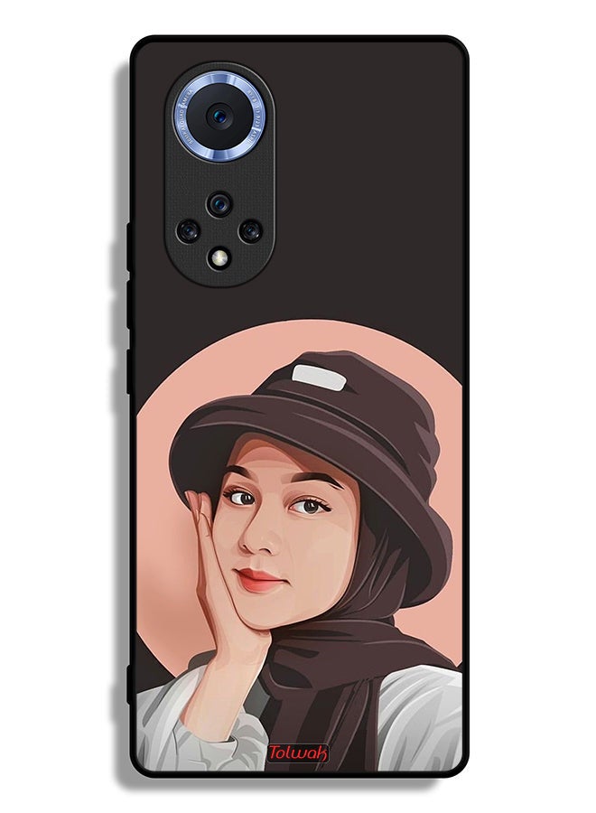 Tolwak Huawei nova 9 Protective Case Cover Cute Hat Girl Paint Art  - Image 2