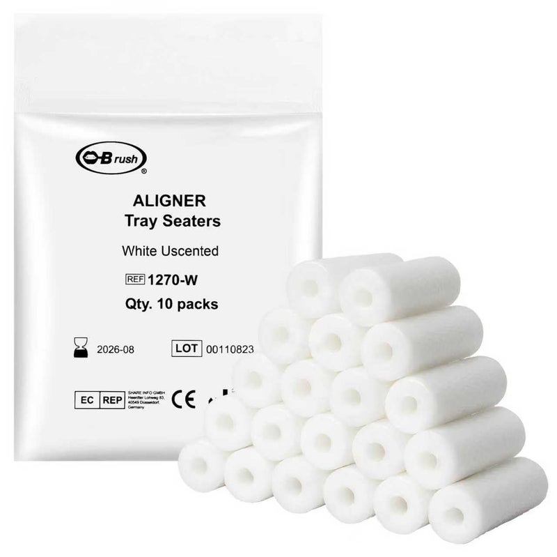 B Rush 20 قطعة تشوي لعدسات إنفزلاين، أدوات وضع العدسات للفرزات غير المرئية، أدوات وضع عدسات الأسنان تشوي، أدوات تقويم الأسنان لقضم الأسنان بدون نكهة عبوة من 2 (بدون نكهة) - Image 1