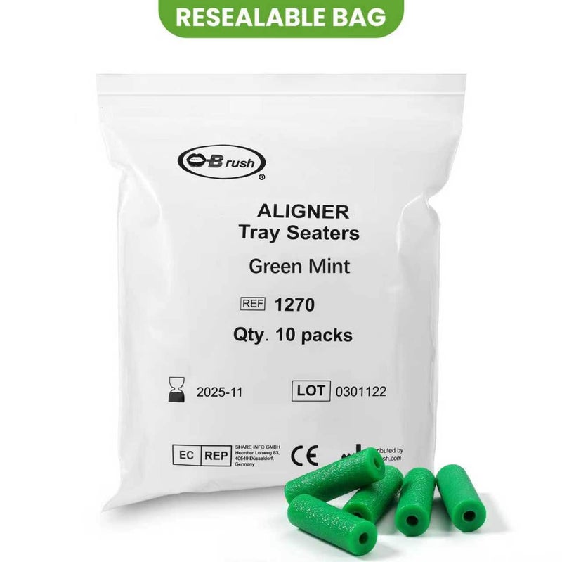 B Rush 20 قطعة تشوي لعدسات إنفزلاين، أدوات وضع العدسات للفرزات غير المرئية، أدوات وضع عدسات الأسنان تشوي، أدوات تقويم الأسنان لقضم الأسنان بدون نكهة عبوة من 2 (بدون نكهة) - Image 2