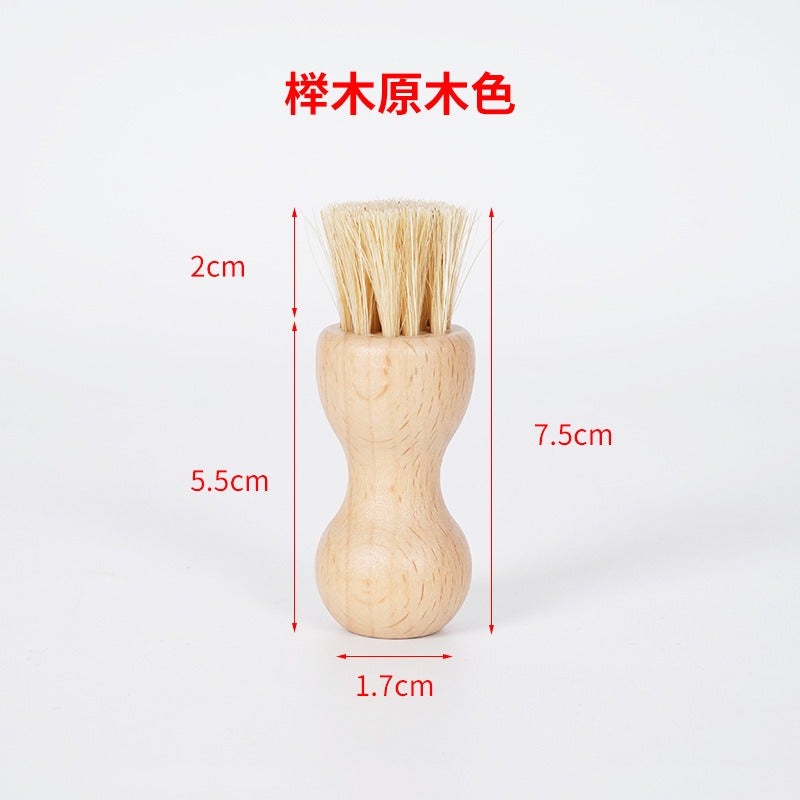Premium Horsehair Shoe Brush – Soft Bristle Leather Care & Polishing Brush for Shoes, Boots, Bags and Leather Goods