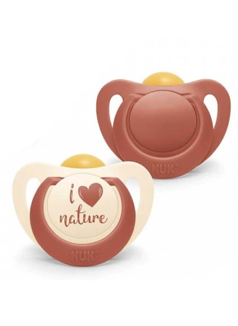 NUK Set of 2 Nuk pacifiers with a Latex nipple - Image 1