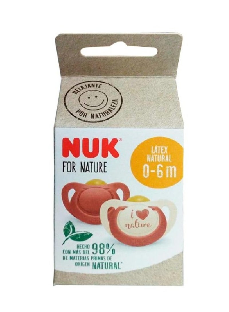 NUK Set of 2 Nuk pacifiers with a Latex nipple - Image 2
