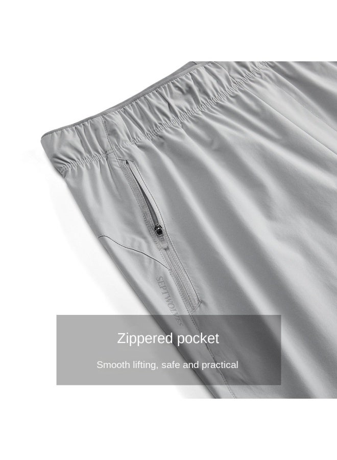 Septwolves Lightweight And Breathable】solid Color Simple And Versatile Casual Men's Shorts For Summer Sports And Leisure - Image 5