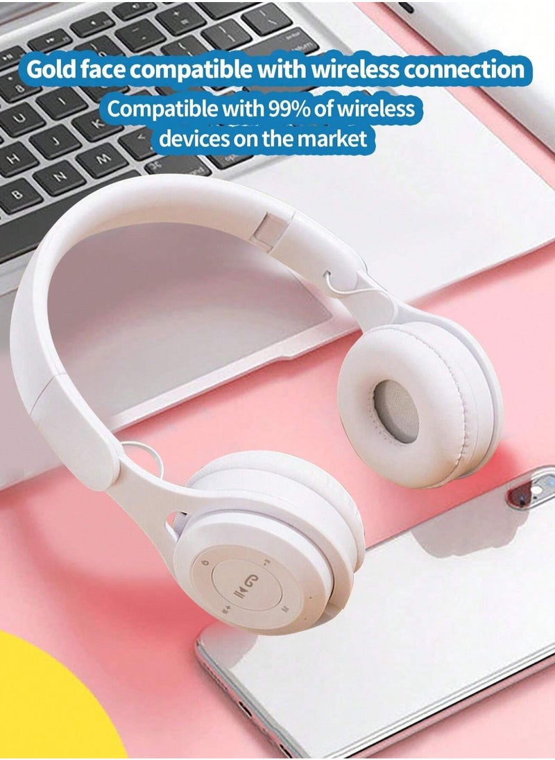 Wireless Bluetooth Over-Ear Headphones, Intelligent Noise Cancellation, Comfortable Fit, Multi-Mode Playback with Card/Line/Bluetooth, Bluetooth 5.0 Stable Connection, Clear Sound Quality  - Image 1