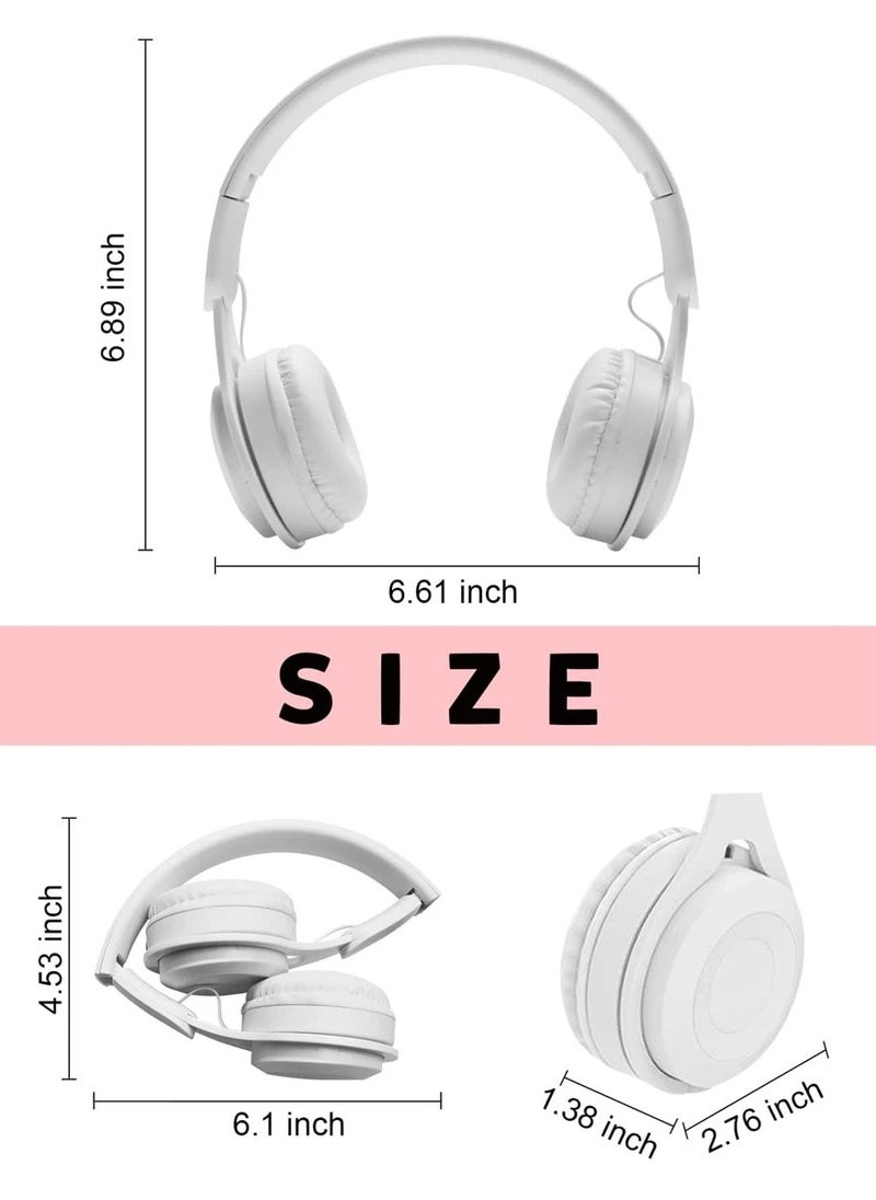 Wireless Bluetooth Over-Ear Headphones, Intelligent Noise Cancellation, Comfortable Fit, Multi-Mode Playback with Card/Line/Bluetooth, Bluetooth 5.0 Stable Connection, Clear Sound Quality