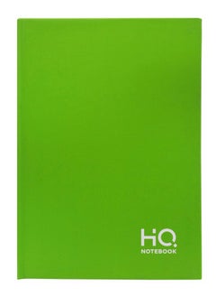 HQ A4 Size Casebound Notebook With 160 Sheets Green  - Image 1