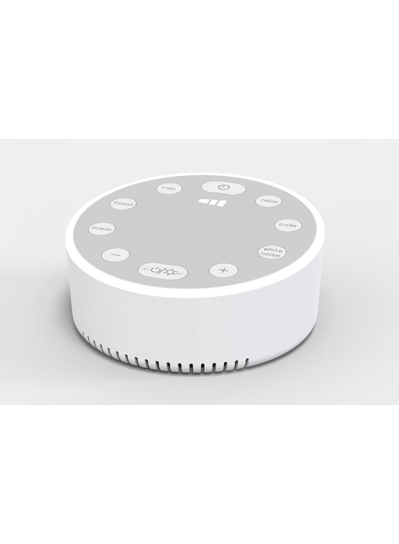 White Noise Sleep Soother Machine Soothing Music Device, Portable White Noise Maker with Soothing Sound and Music, 6 Sounds 3 Light Mode 3 Timer Modes, New Born Infants Children Kids Adults Help Sleep Soothing Mood, Soothing Calm Relax - Image 1