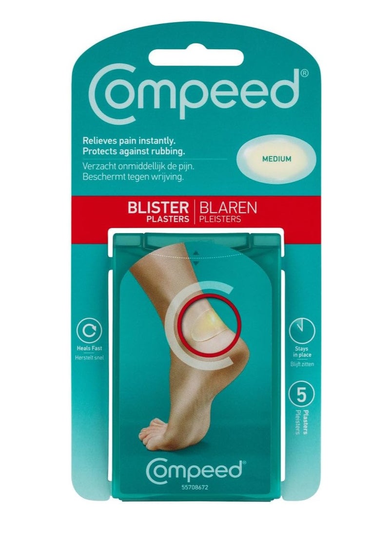 Compeed Medium Blister Plaster Heals Fast Relieve Pain Instantly 5 plaster
