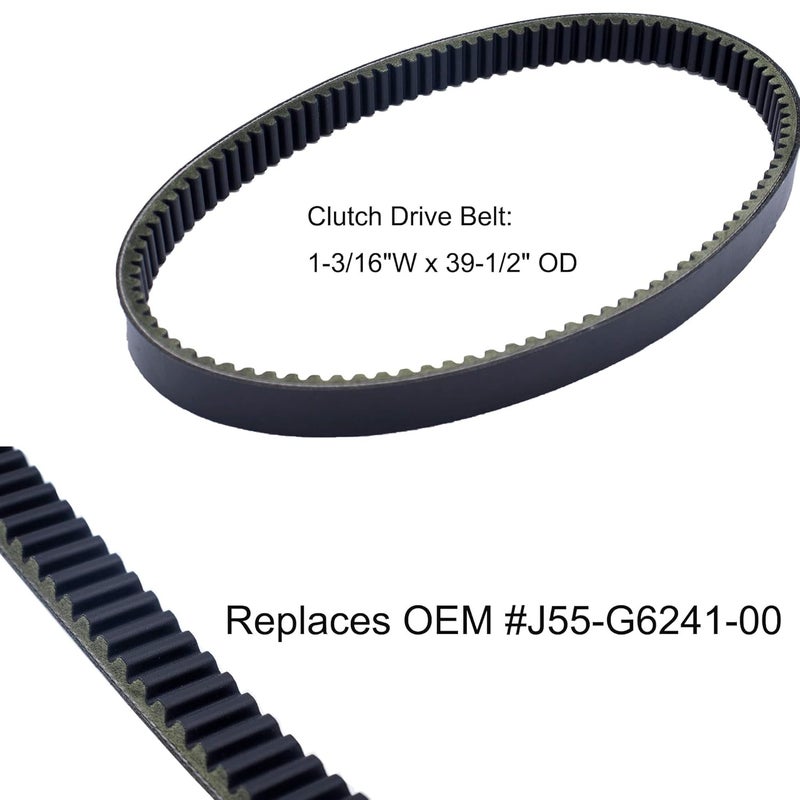 MOCW for Golf Cart Drive & Starter Generator Belt Replace for Yamaha G2, G5, G8, G9, G14 G16 G22 Drive Starter Belt Set Replace OE # J55-G6241-00, J55-H1173-00 - Image 4