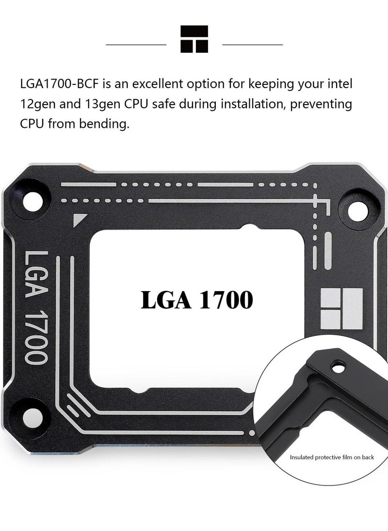 Generic For Intel 12th/13th Gen LGA 1700 Bending Bracket Frame, CPU Snap Replacement Bracket/Aluminum CPU Stress Bending Correction Fixture, Standard for Coolers (Black)  - Image 3