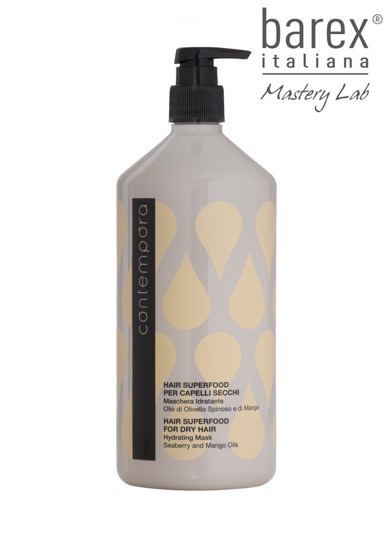 Barex Italiana Contempora - Hair Superfood for Dry Hair | Hydrating Mask 1000 ML