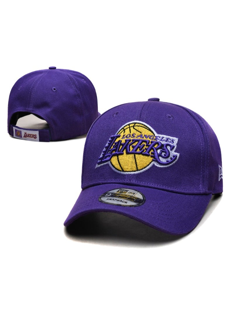 NEW ERA Los Angeles Lakers Men's Baseball Cap Adjustable Snapback Hat Embroidered Team Logo Sports Fan Gift 