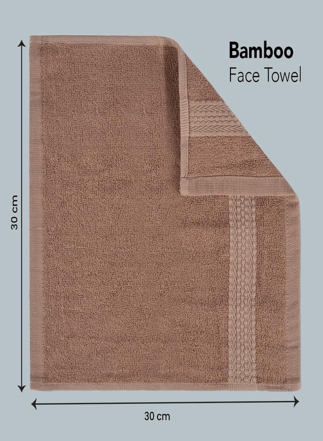 BePlush Bamboo Face Towel Set of 6 | Ultra Soft, Absorbent, Quick Dry Towels for Facewash, Gym, Travel, Spa and Yoga | Sensitive Skin Friendly | Face Towel for Women & Men | 450 GSM 30x30 Cms | Rust - Image 5