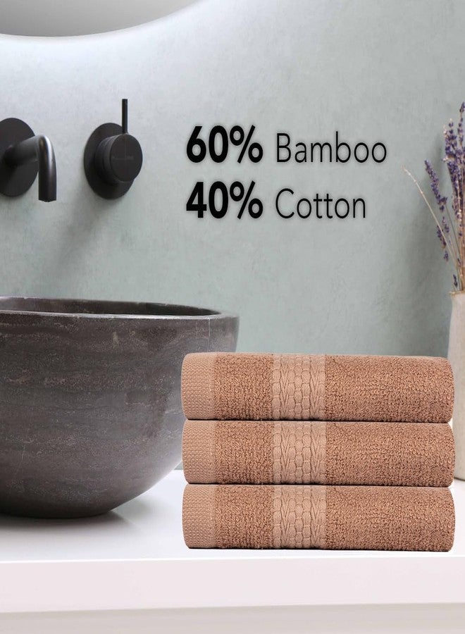 BePlush Bamboo Face Towel Set of 6 | Ultra Soft, Absorbent, Quick Dry Towels for Facewash, Gym, Travel, Spa and Yoga | Sensitive Skin Friendly | Face Towel for Women & Men | 450 GSM 30x30 Cms | Rust - Image 2