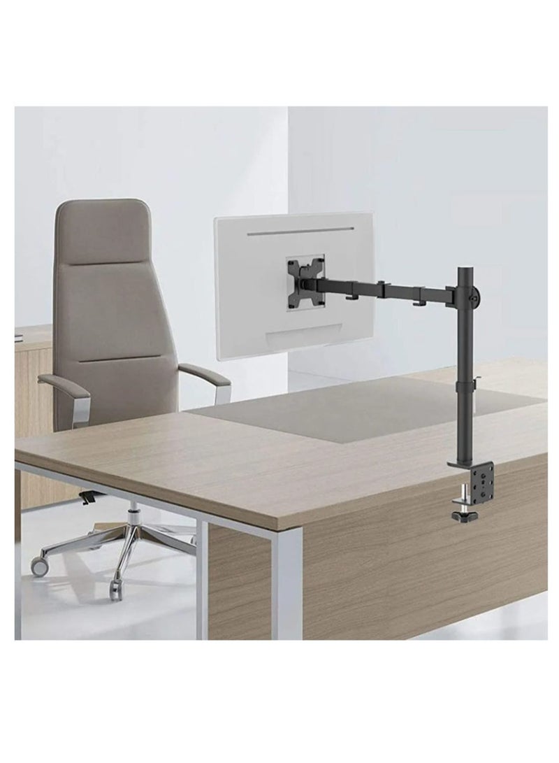 ستارجولد حامل شاشة بذراع واحد وحامل طاولة مكتبي LCD مقاس 13 إلى 27 بوصة باللون الأسود - Image 2