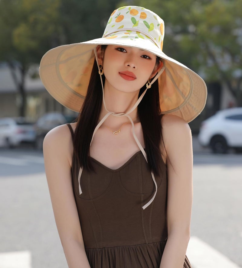 Huamulan 7 inch Wide Brim Women Sun Floppy Hat Summer Beach Bucket Fishing Hats Reversible Packable UV Protection for Hiking Garden Travel - Image 5