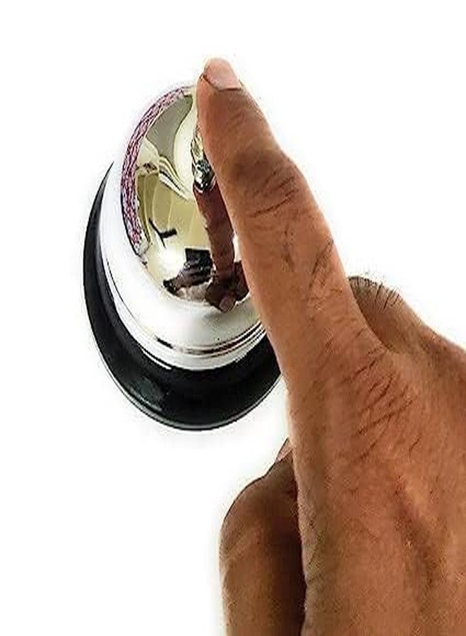 ikis Manual Push and Press Stainless Steel Call Bell for Table - Image 3
