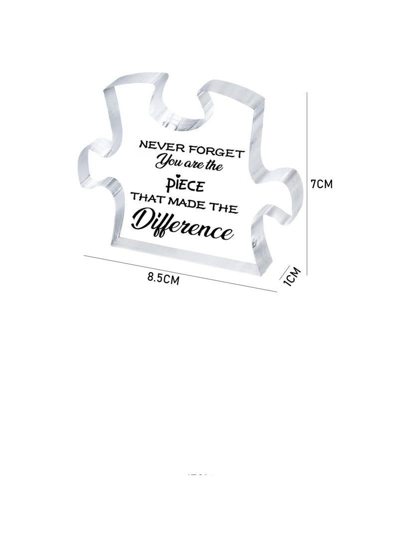 KOWVOWZ Acrylic Decorations Table Decorations Farewell Gifts Thank You Gifts for Colleagues Leave Gifts for Colleagues Female Friends Suitable for Father's Day Teacher's Day - Image 2