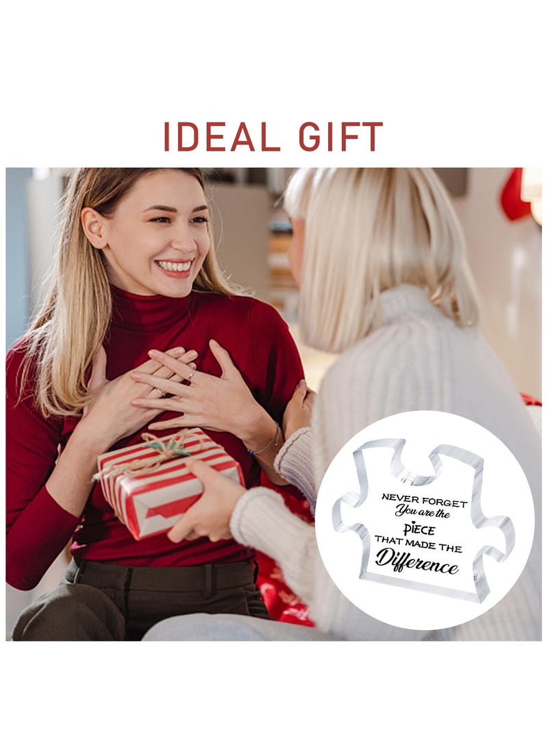 KOWVOWZ Acrylic Decorations Table Decorations Farewell Gifts Thank You Gifts for Colleagues Leave Gifts for Colleagues Female Friends Suitable for Father's Day Teacher's Day - Image 4