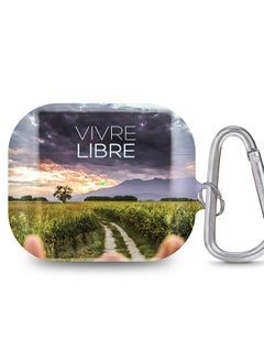 StylePods Case for Airpods 3rd Gen Case With Anti-Lost Keychain - Vivre Libre