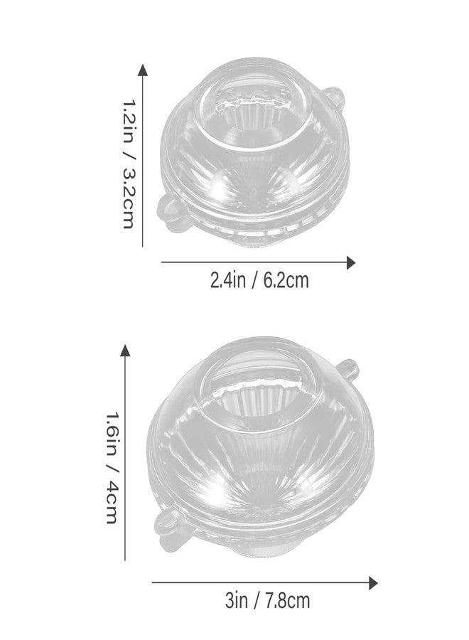Sewroro 2pcs Floating Candle Molds Candle Making Moulds Soap Molds for DIY Round Floating Candles Disc - Image 3