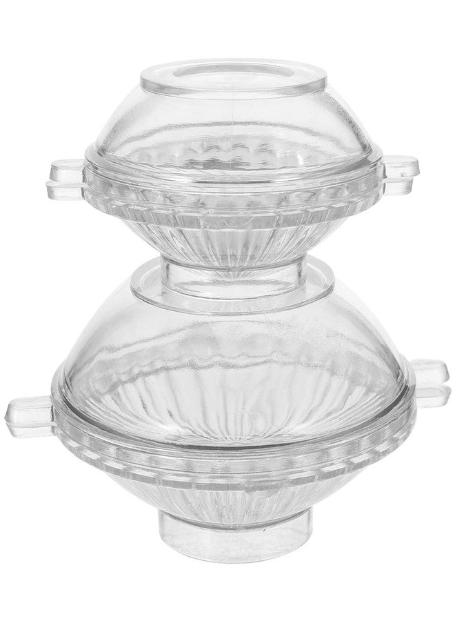 Sewroro 2pcs Floating Candle Molds Candle Making Moulds Soap Molds for DIY Round Floating Candles Disc - Image 5