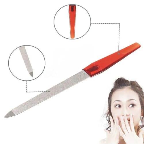 TRITON Professional Large Nickel Coated Nail Shaper/Filer With Plastic Handle Tool for Manicure n Pedicure, Finger n Toe Shaping, Smoothing n Art - Image 4