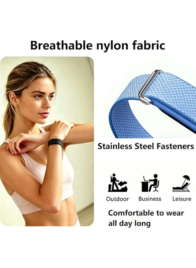 ZOXITY Nylon Sport Band Compatible with Google Fitbit Air,Soft Breathable Wristband Replacement Compatible with Fitbit Air Fitness,Micro-Adjustable Performance Loop for Screenless Tracker - Image 3