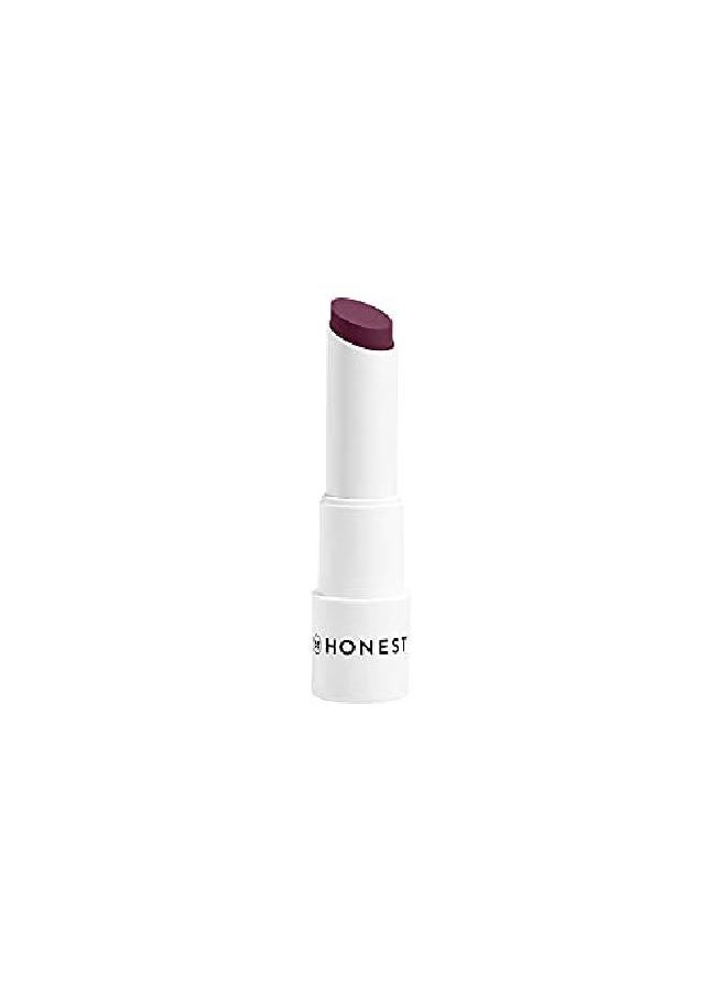 Honest Beauty Tinted Lip Balm Plum Drop With Acai Extracts + Avocado Oil ; Ewg Certified + Dermatologist & Physician Tested & Vegan + Cruelty Free ; 0141 Oz  - Image 1