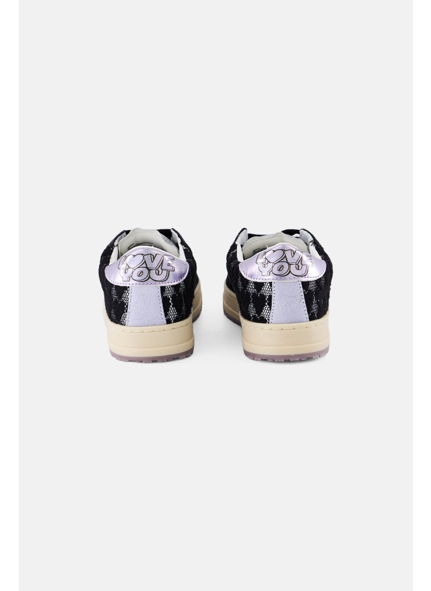STEVE MADDEN - Kids Girls Jmolly Lace Up Casual Shoes, Black - Image 1