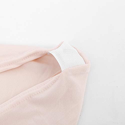 Peomeise 12pcs Stretch Spandex Chair Cover for Wedding Party Dining Banquet Event (Blush Pink, 12) - Image 5