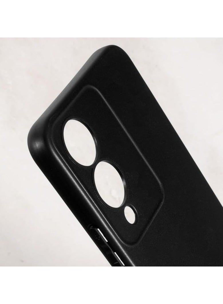 Vivo Y28 5G Case Thin TPU Cover with Camera Protection Anti-Scratch Slim Soft TPU Silicone Matte Shockproof Bumper Phone Case for Vivo Y28 5G Black - Image 2