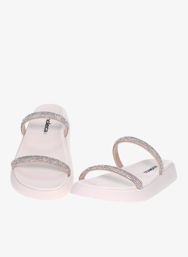 موليكا صنادل مسطحة للنساء - صنادل مسطحة أنيقة ونعال مسطحة مريحة للسيدات - Image 4